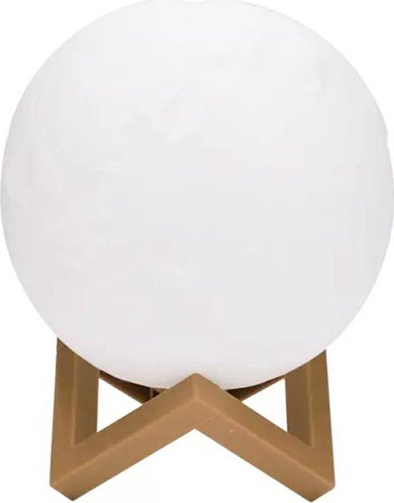 Aptel LAMPKA LED w Kształcie Księżyca z Podstawką 3W zimna biel ZD88