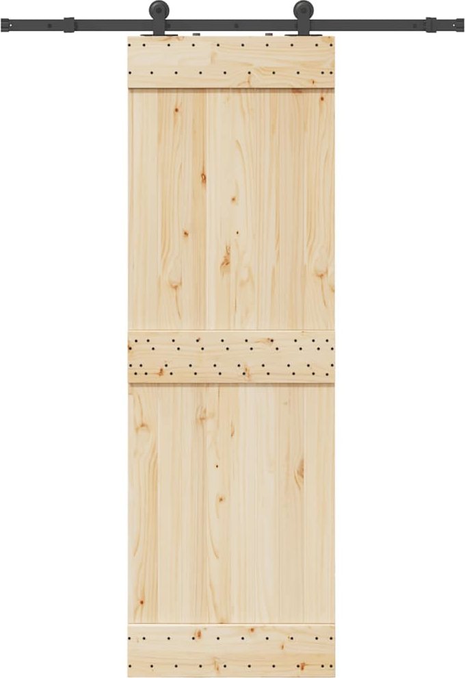 vidaXL vidaXL System do montażu drzwi przesuwnych, 152,5 cm, stal, czarny