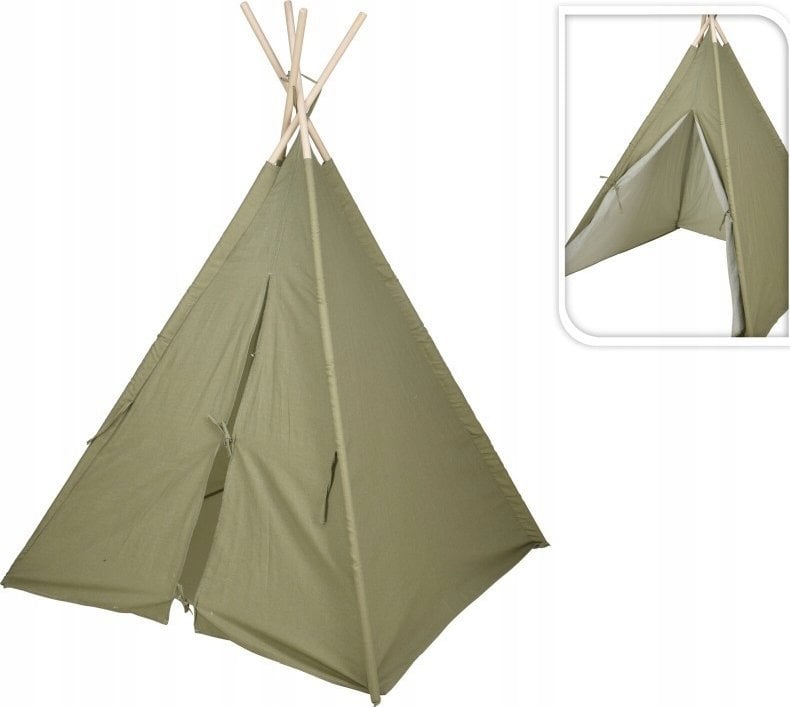 Home Styling Collection Namiot tipy Militarna zieleń, 103 x 103 x 160 cm