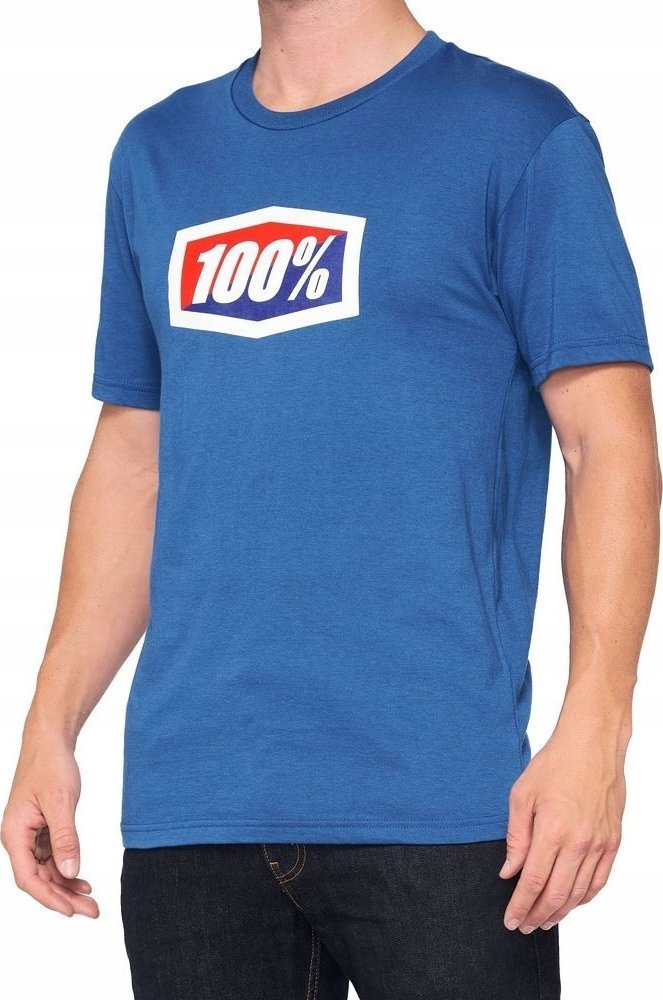 100% T-shirt 100% OFFICIAL krótki rękaw blue roz. M (NEW)