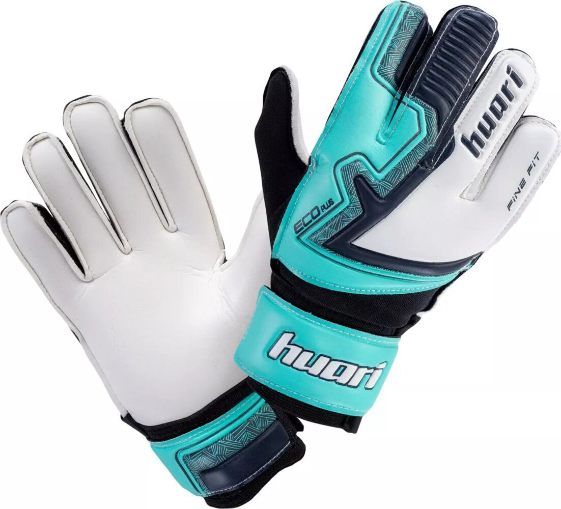 Huari Dziecięce rękawice bramkarskie Huari Ibram Junior niebiesko-czarno-białe rozmiar 7