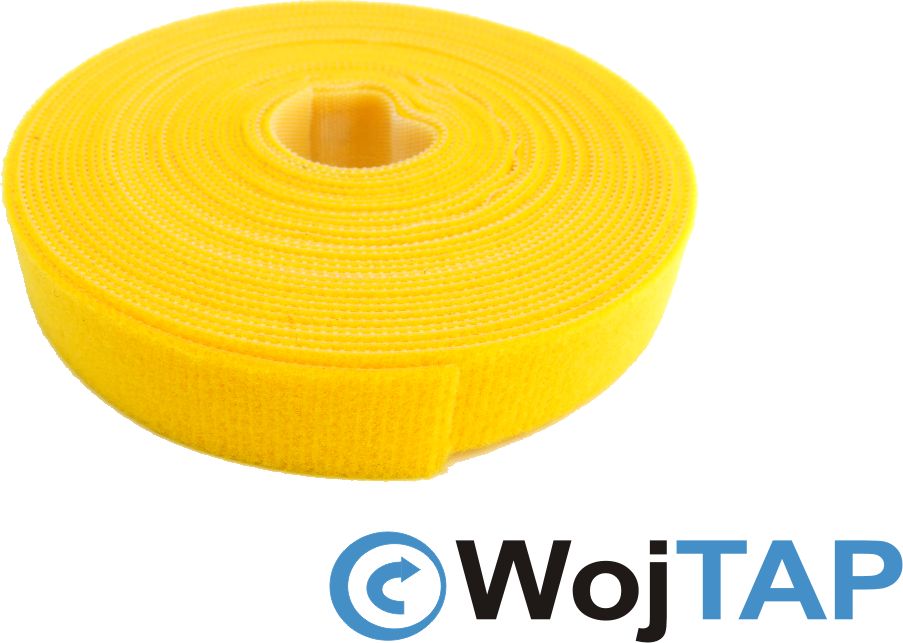 Wojtap Taśma rzepowa szr. 20mm, 5 metrów - ŻÓŁTY