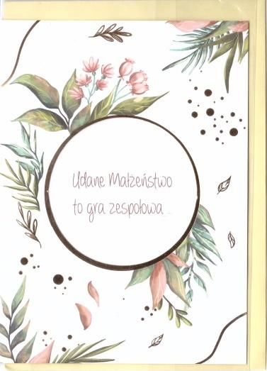 HENRY Karnet B6 Ślub cytat - Dzika róża