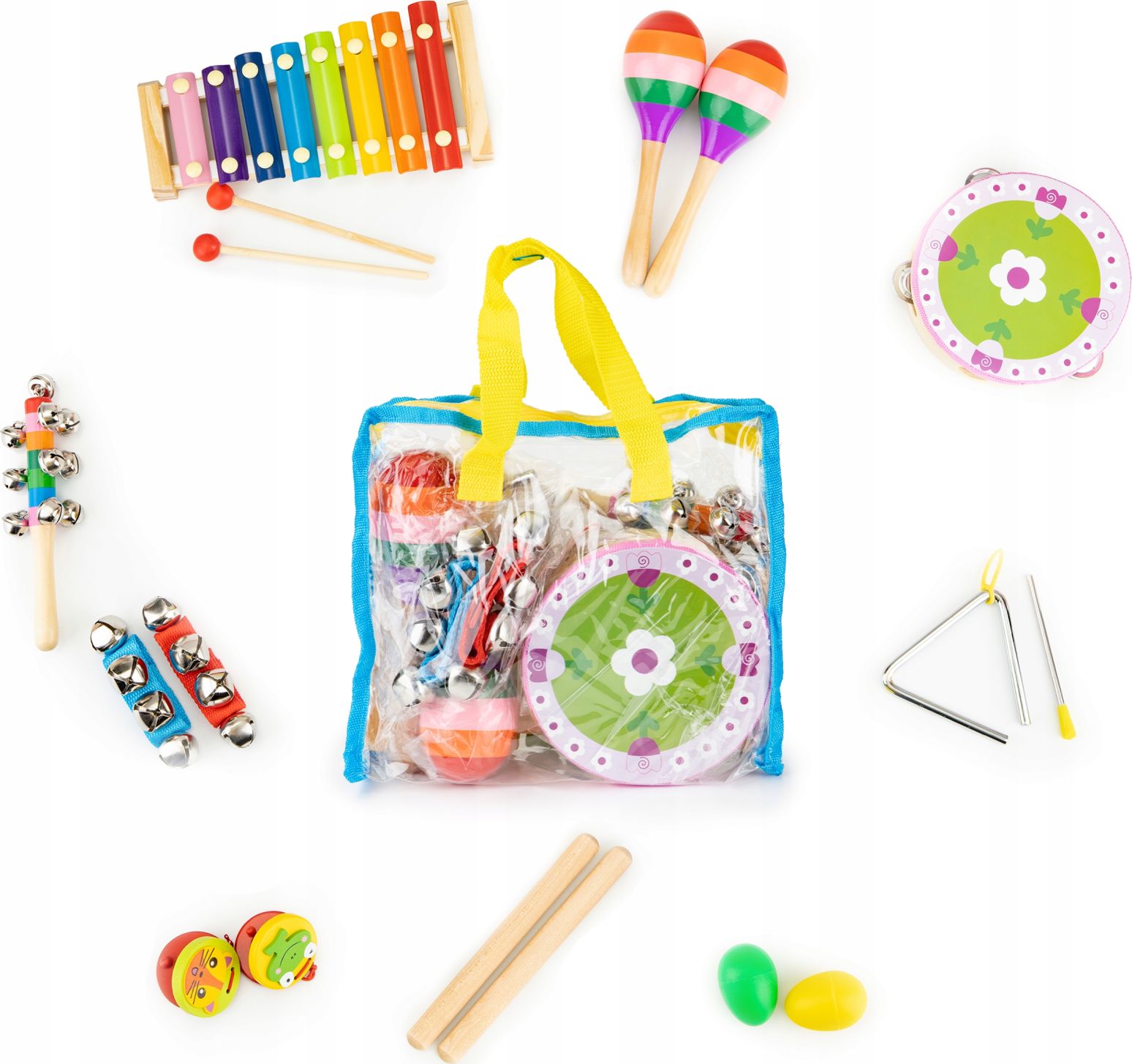 Ecotoys Zestaw muzyczny 14 instrumentów + torba