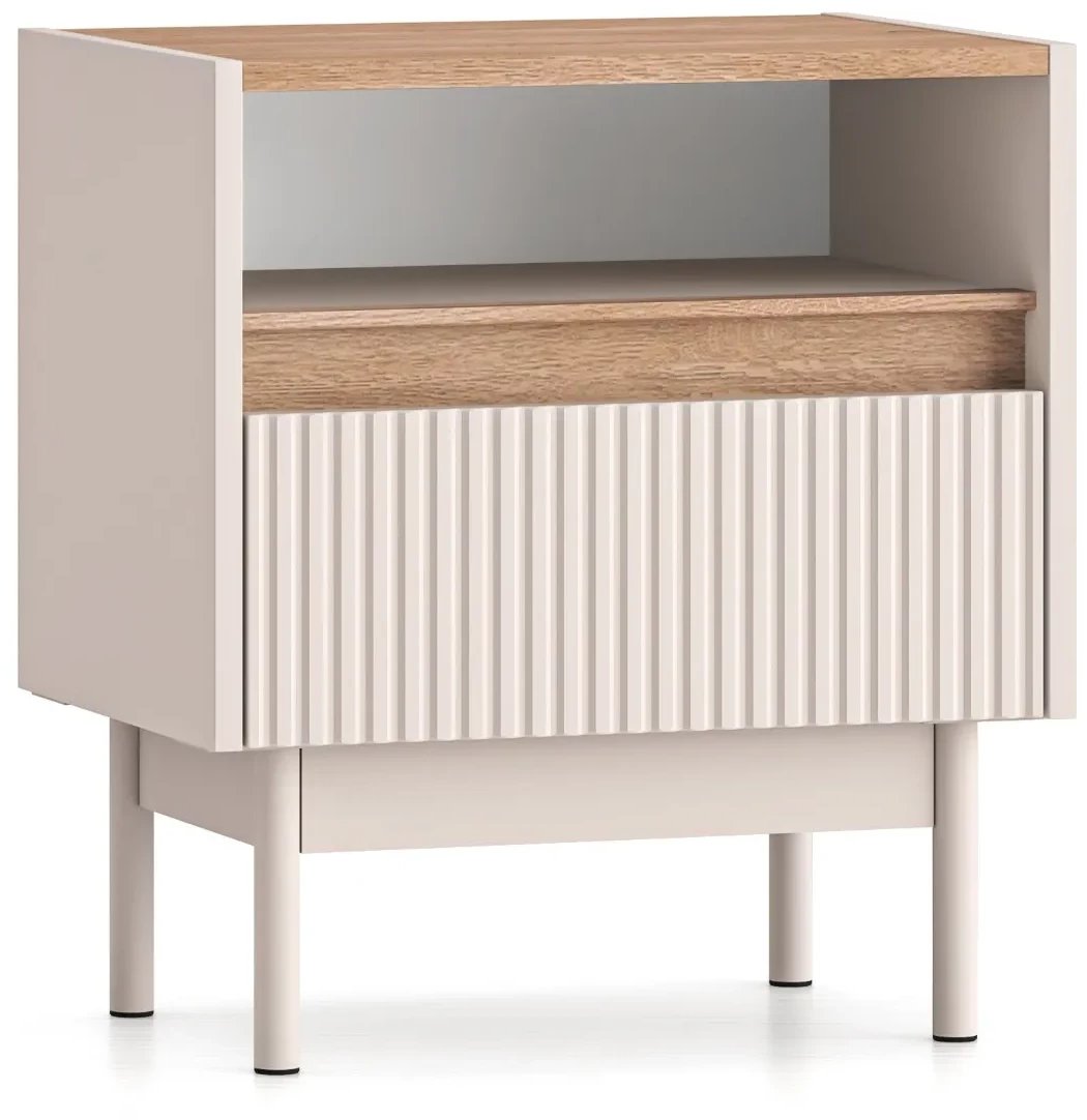 Szafka nocna DUMI 08 kaszmirowa/dąb cremona ML MEBLE