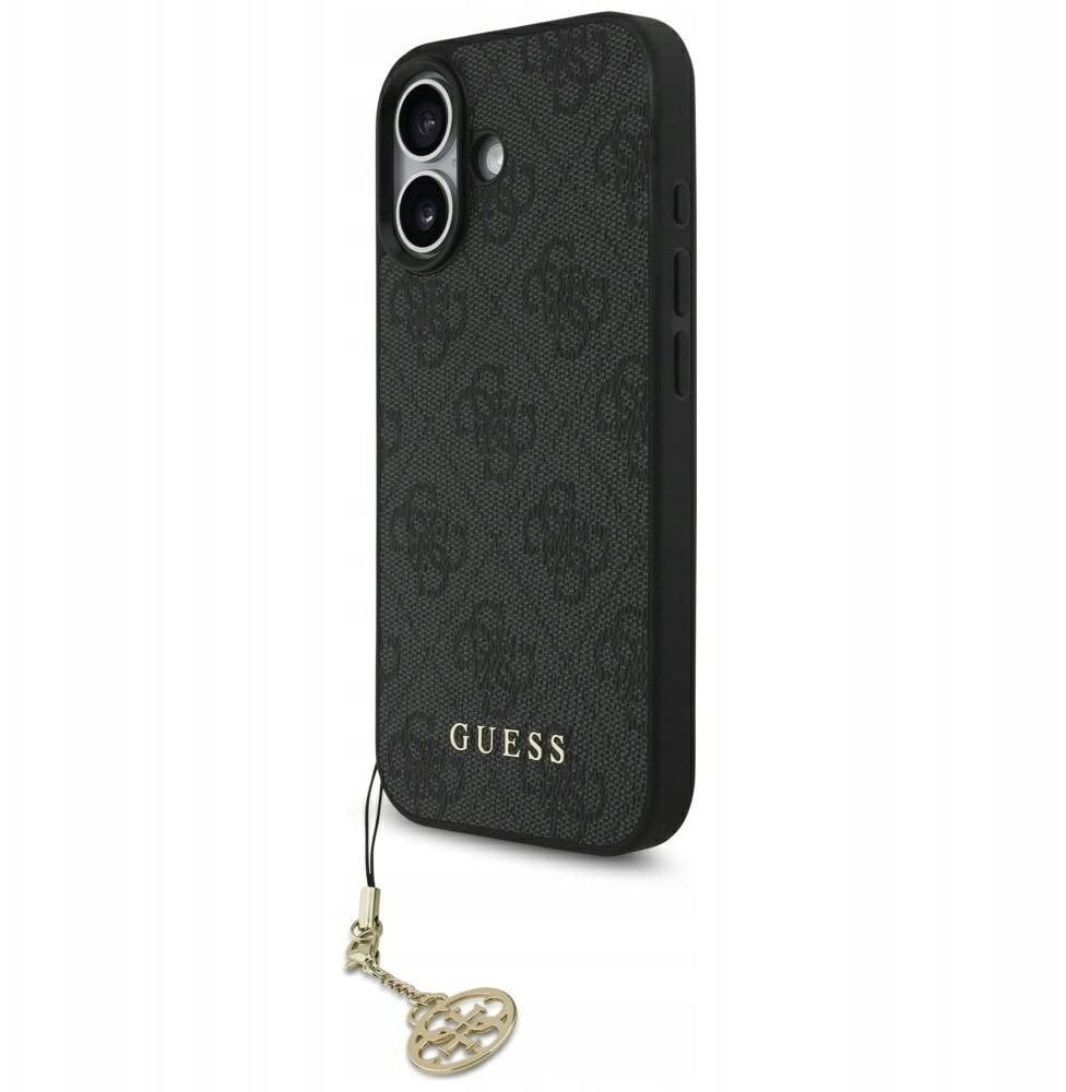 Etui Guess 4G Charms Collection MagSafe do iPhone 17 czarny