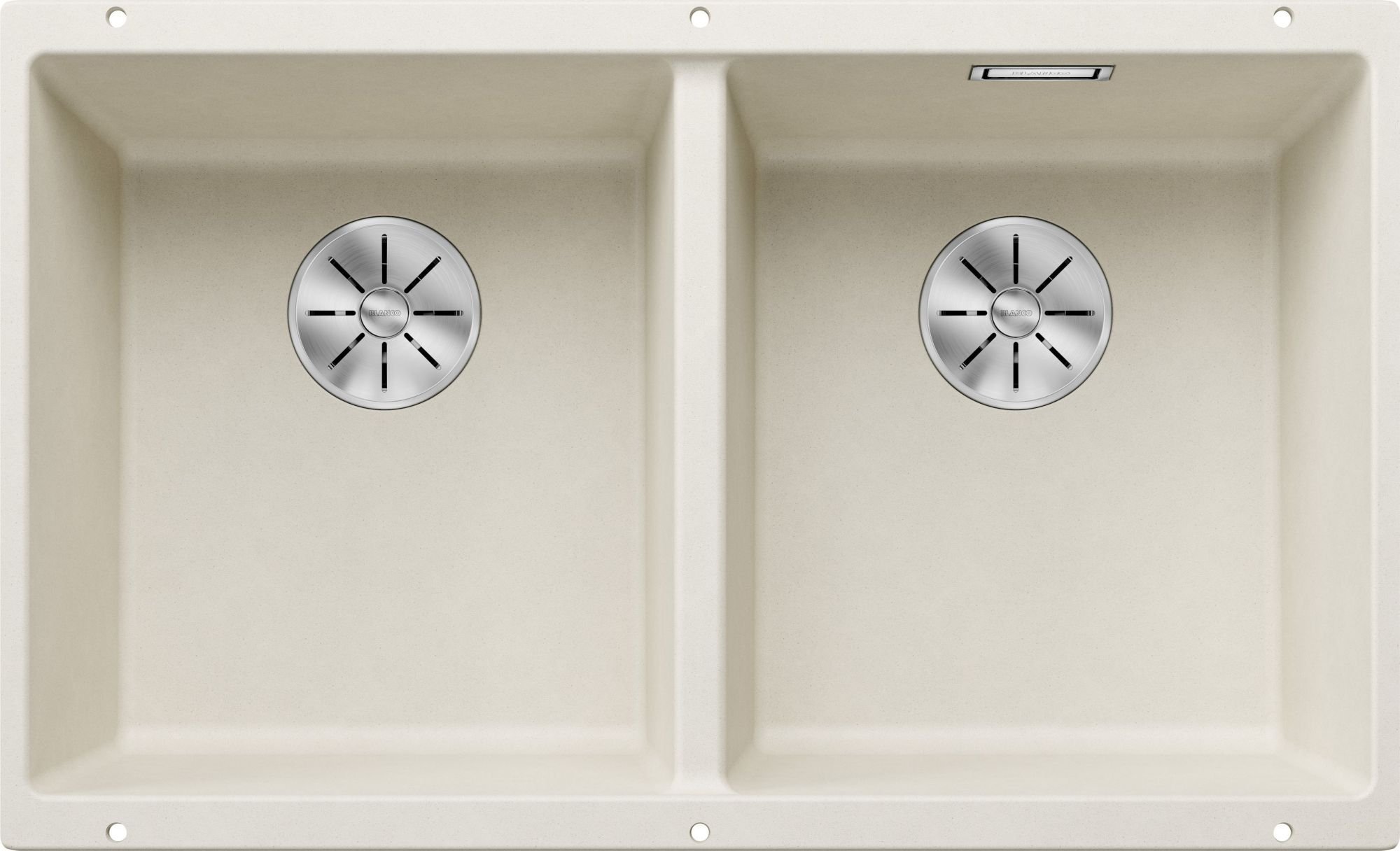 Zlewozmywak Blanco Komora podwieszana SUBLINE 350/350-U Silgranit delikatny biały, InFino