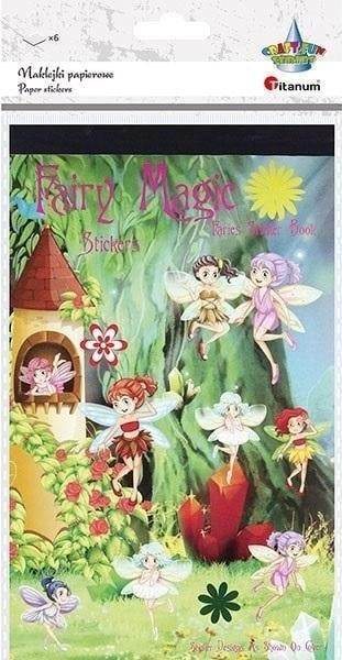 Titanum Naklejki papierowe 6 plansz wróżki mix 238szt