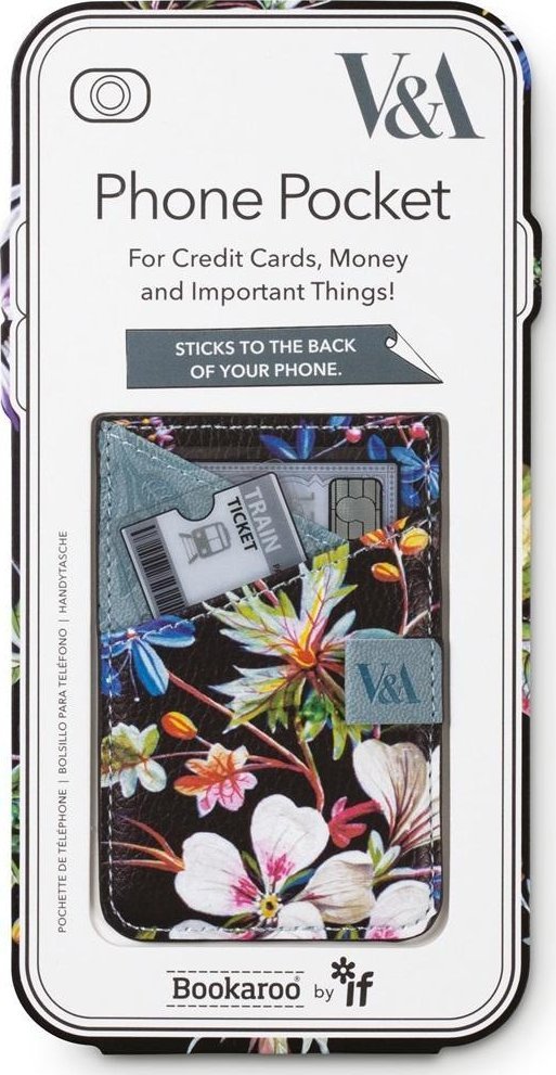 Bookaroo portfel na telefon Kilburn Black Floral