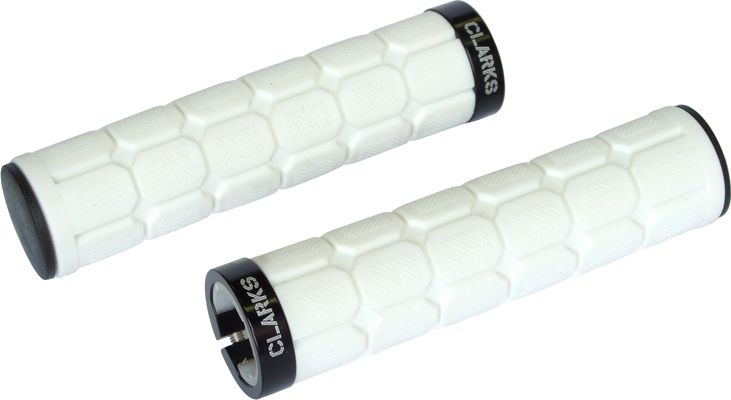 Clarks Chwyty kierownicy CLARK'S CLO219 LOCK-ON białe 1 klamra czarna