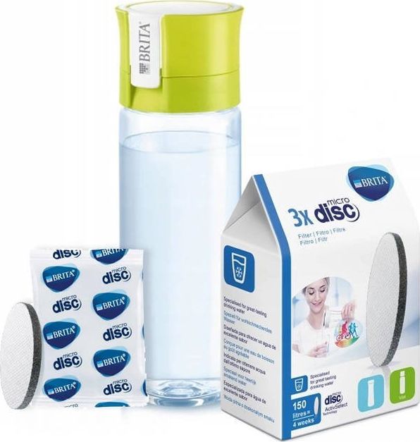 Brita Brita Fill&Go Vital butelka filtrująca - Limonkowa 4 + filtry