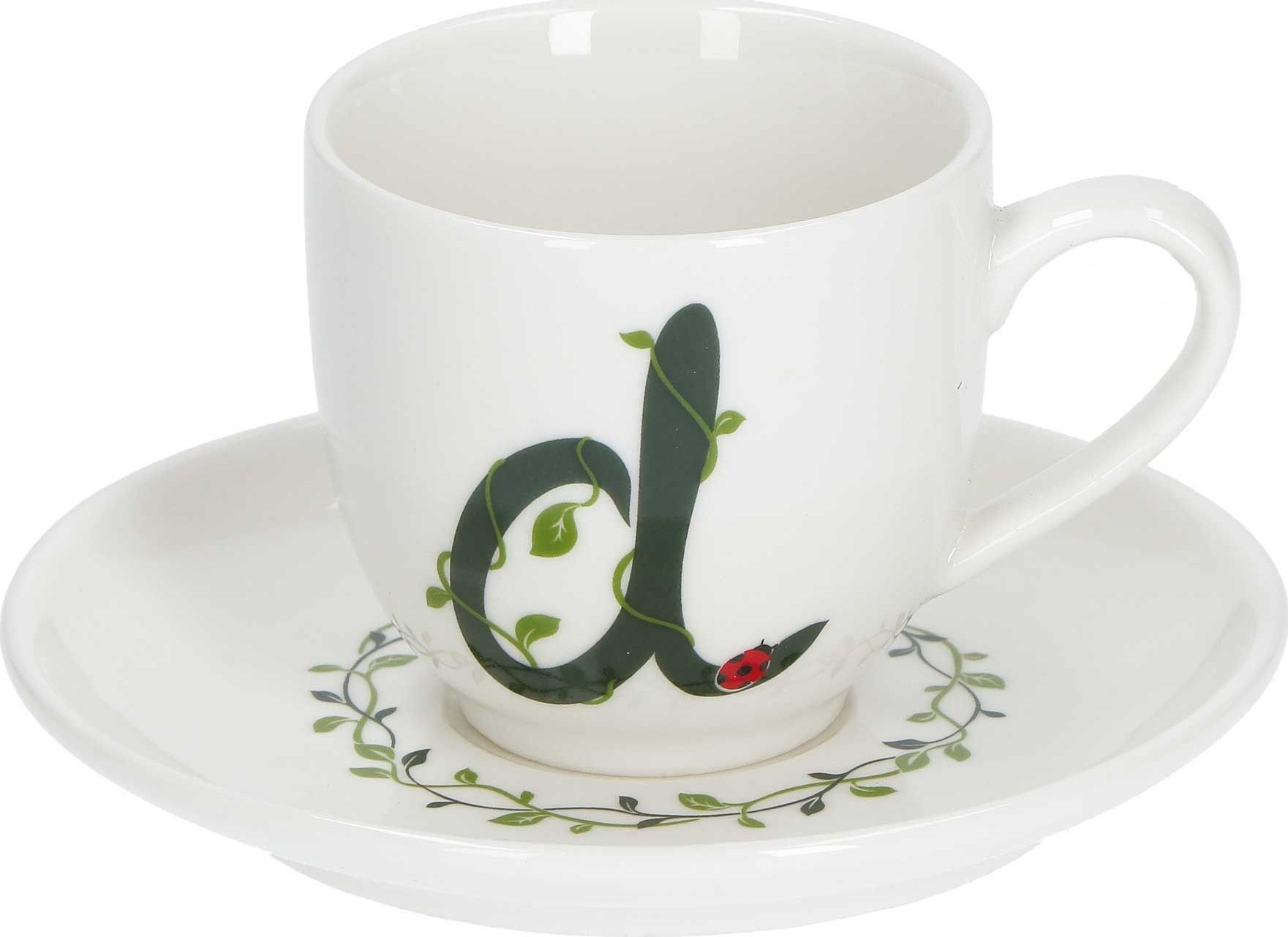 NPC Polska La Porcellana Bianca Filiżanka ze spodkiem 90 ml litera D