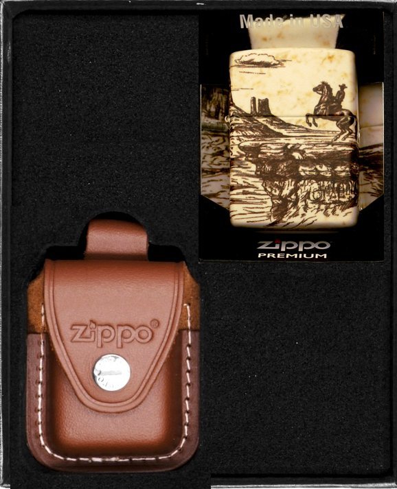 Zestaw ZIPPO Zapalniczka WILD WEST SCENE DESIGN Prezentowy No2