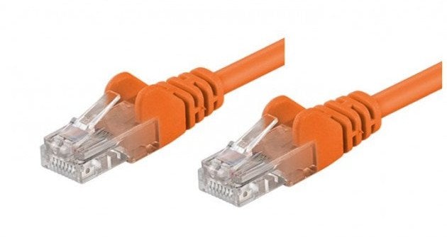 Patchcord Cat5e UTP 3m CCA pomarańczowy