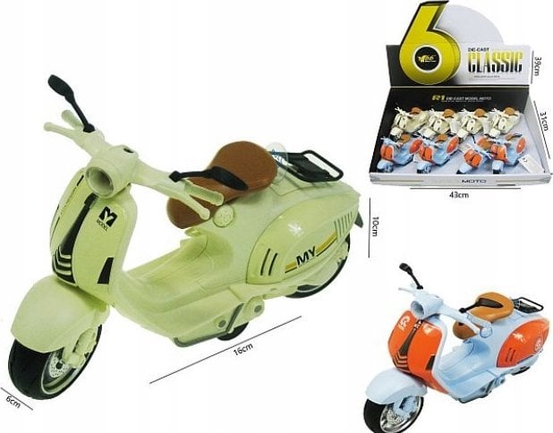 Hipo Skuter 16cm św/dźw 2kol 8szt/disp HXFC87 46625