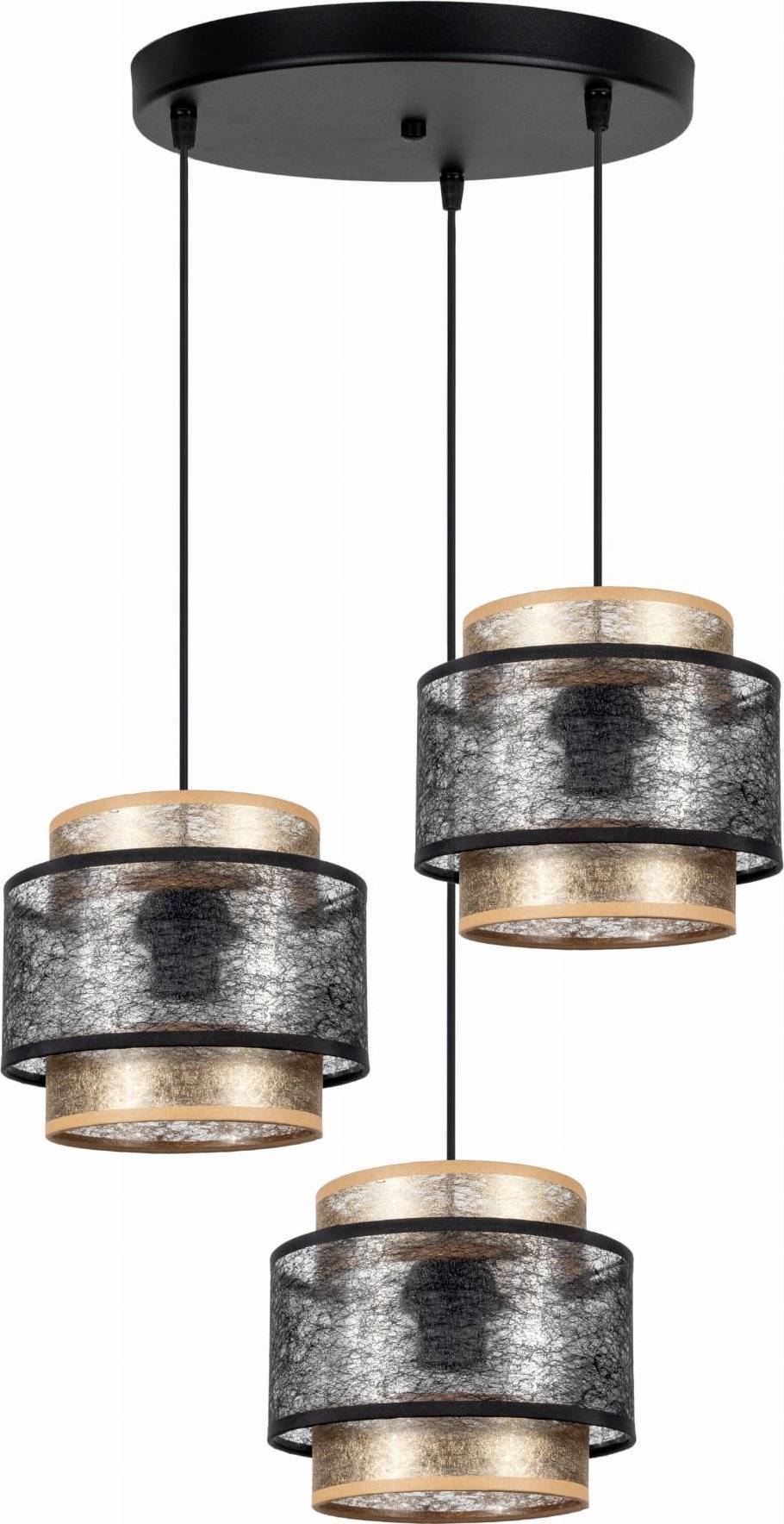 Lampa wisząca Solar Nowoczesna lampa wisząca plafon TRICCO 3 płomienna