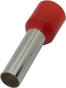 Hismart Presuojamas izoliuotas antgalis 16mm2/5AWG laidui, varis, raudonas, 100 vnt.