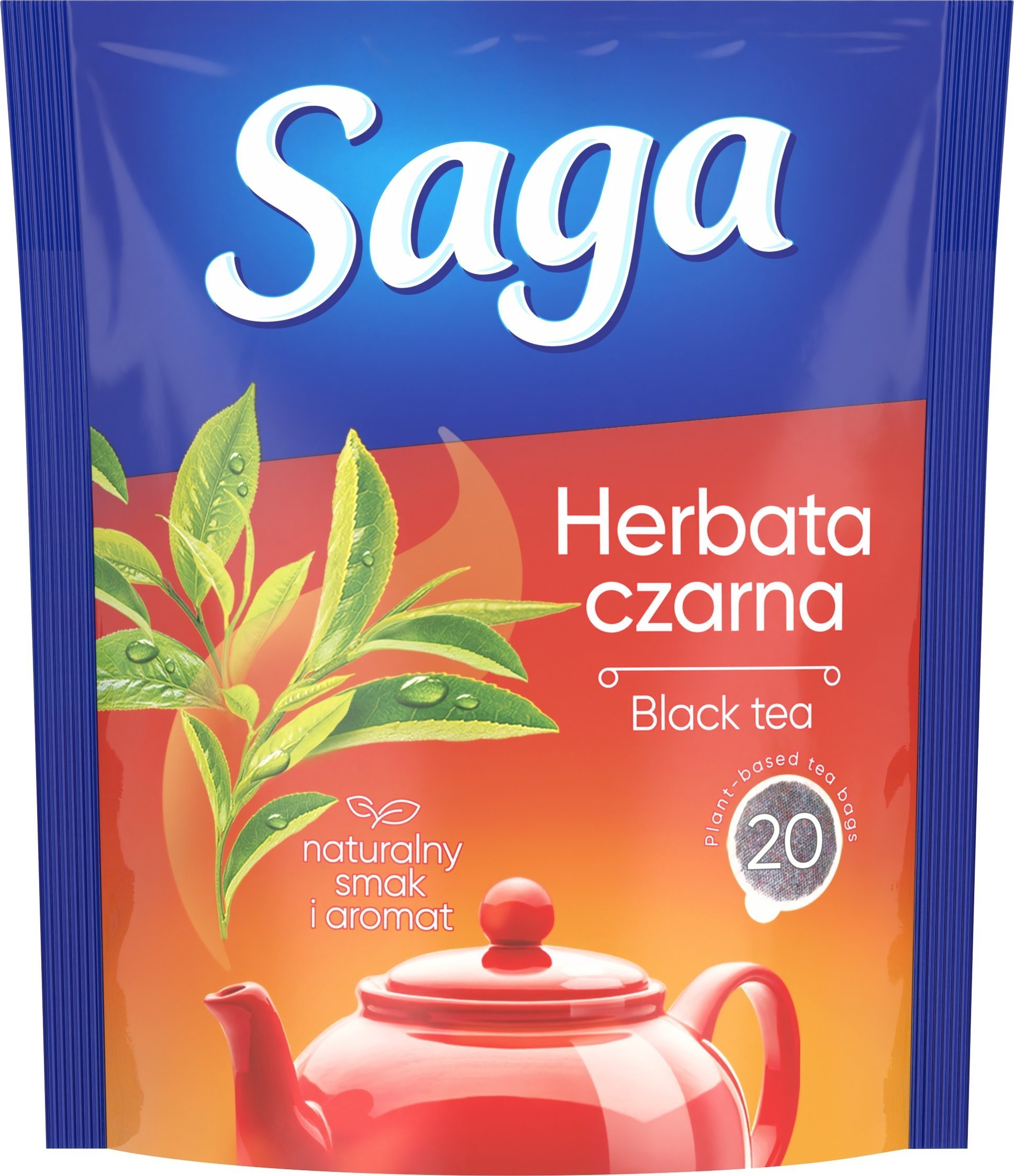 Saga Herbata SAGA, czarna, 20 torebek