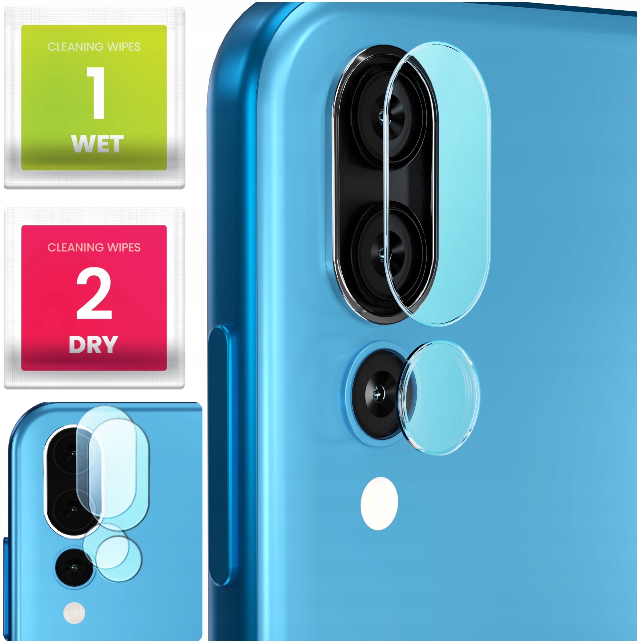 2-PAK Szkło Na Aparat Do Huawei P20 Pro (Hartowane, Ochronne, Na Obiektyw)