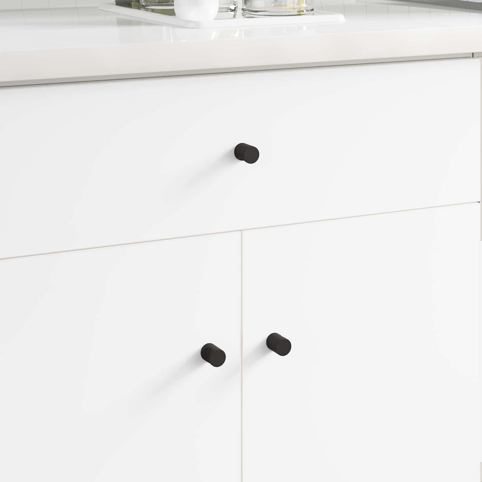 vidaXL Klucze do szafek 12 pcs Czarny M4 x 12 mm Żelazo