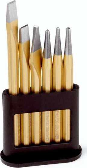 Zestaw narzędzi UN ZESTAW WYBIJAKÓW I PRZECINAKÓW 6SZT (1 KPL)