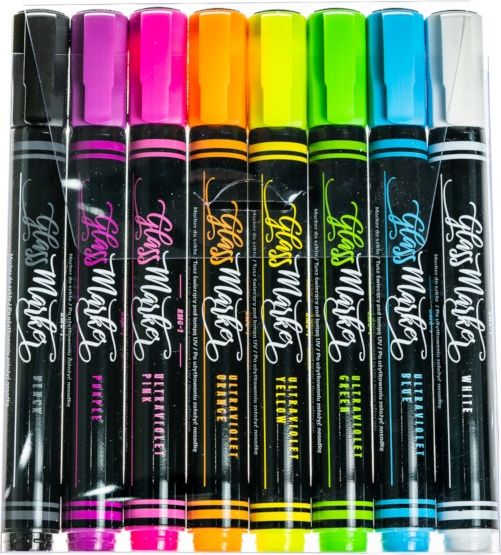 Rystor Markery do szkła kredowe do tablic RYSTOR 8 szt.