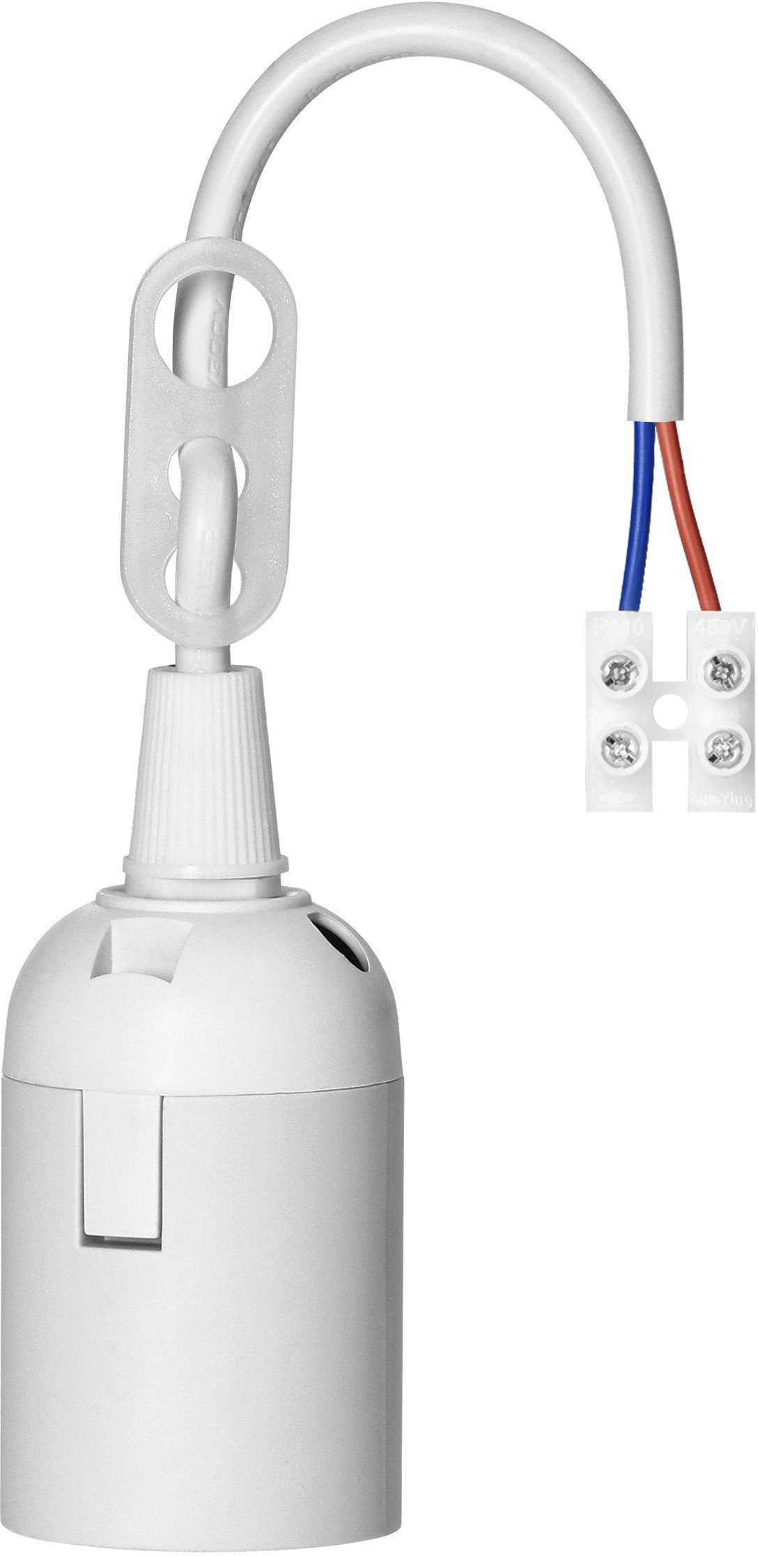 Oprawka remontowa E27, biała, zestaw 10 szt.