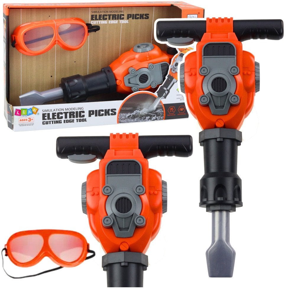 Zestaw Majsterkowicz Młot Pneumatyczny Okulary Pomarańczowy