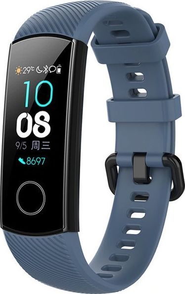 Alogy Alogy Pasek do smartwatch gumowy do Honor Band 4/5 Grafitowy uniwersalny