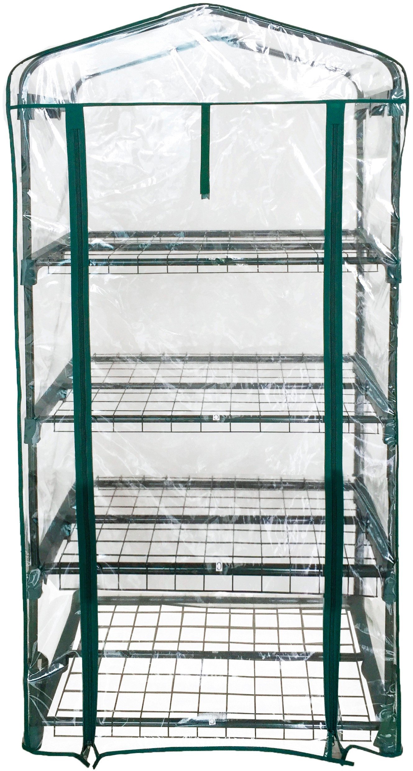 Miniszklarnia z Półkami 69x49x160 cm Folia PVC