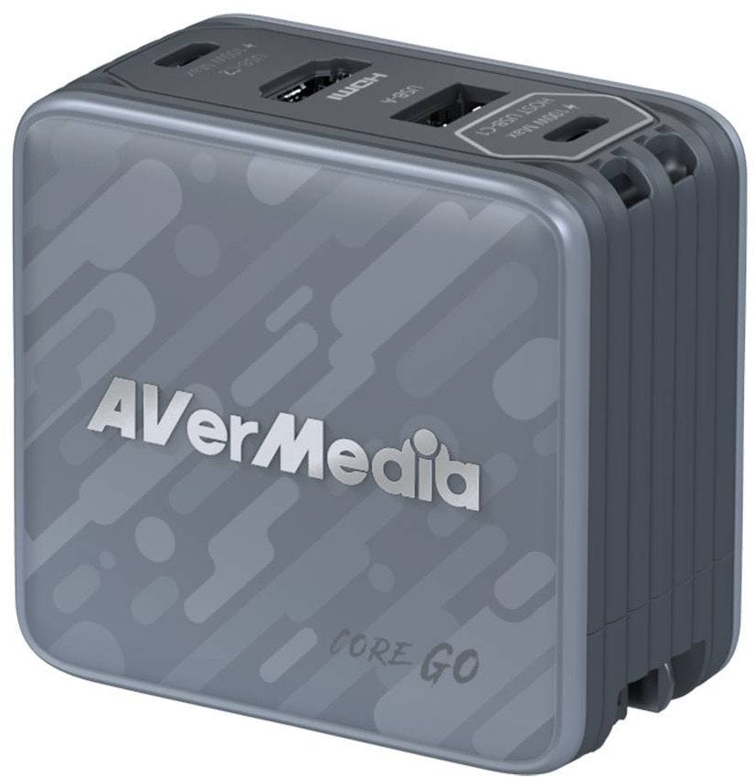 Stacja/replikator AVerMedia Ladedock, Core GO (GC313) Black, 100W GaN, HDMI