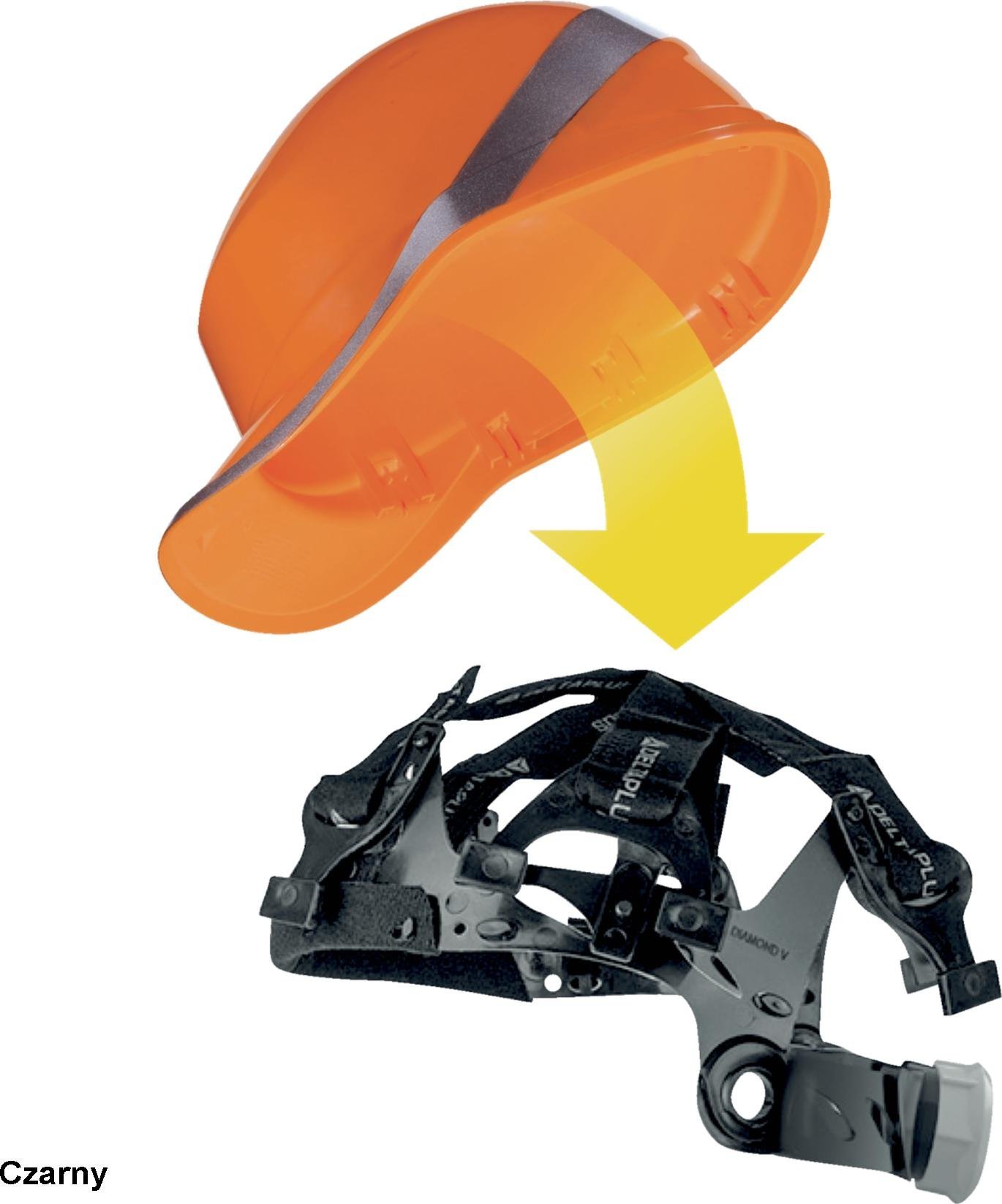 Delta Plus HARNESS V - OPAKOWANIE 10 WIĘŹB WYMIENNYCH DO HEŁMU OCHRONNEGO DIAMOND V - Regulowany