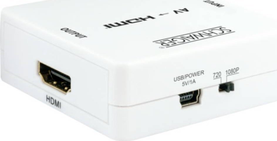 Adapter AV Schwaiger Schwaiger 3 x CINCH Buchse -> 1 x HDMI Buchse, Full HD 1080p