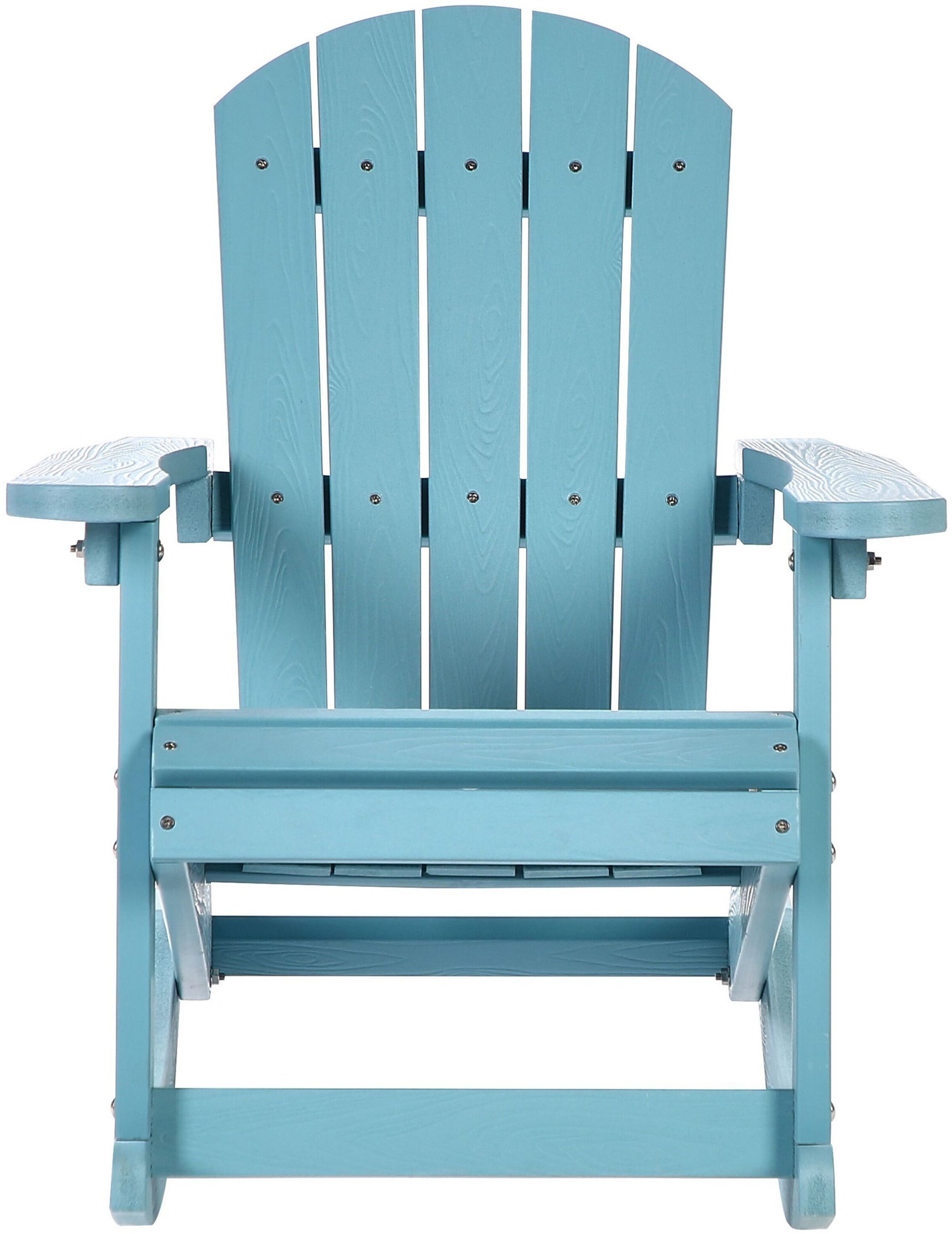 Beliani Fotel bujany ogrodowy dla dzieci ADIRONDACK Błękitny