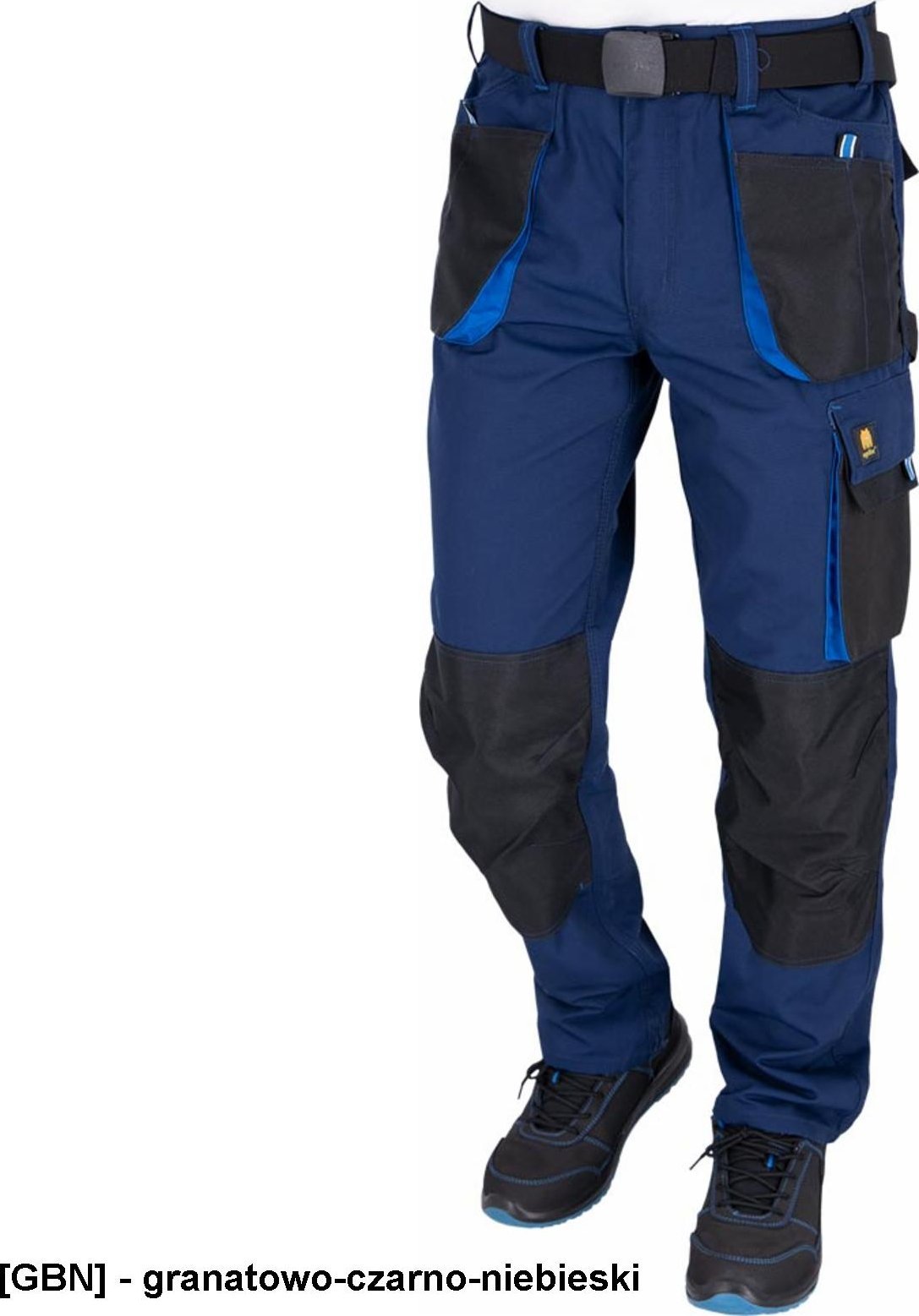 R.E.I.S. OX-OGR-T - Spodnie ochronne do pasa OGR, męskie - granatowo-czarno-niebieski 50