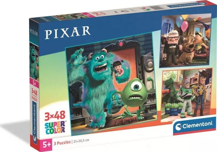 Clementoni Puzzle SuperColor Disney Pixar 3x48 elementów (25065)