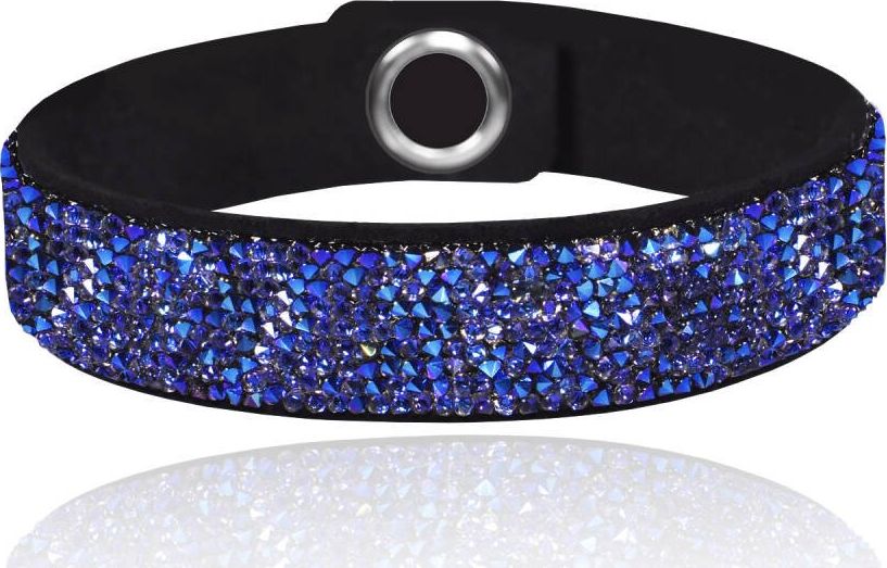 Radziszewska Bransoletka Alcantara z kryształkami