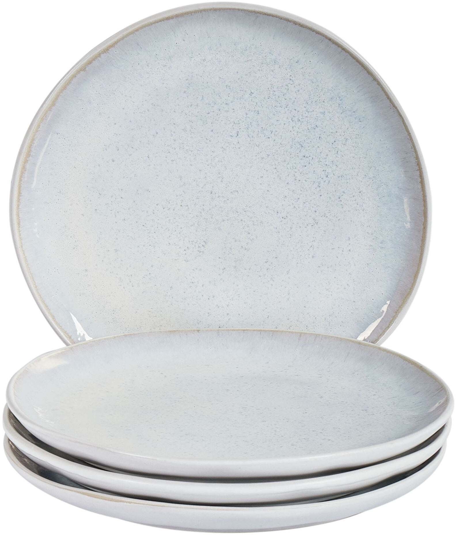 Zestaw 4 małych talerzy SESAME Kamionka Jasnoszary