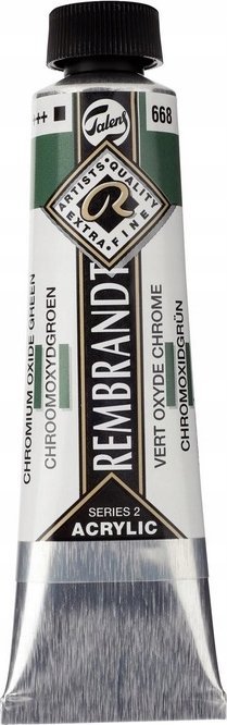 Artequipment Rembrandt Acrylic Colour Tube Chromium Oxide Green 668