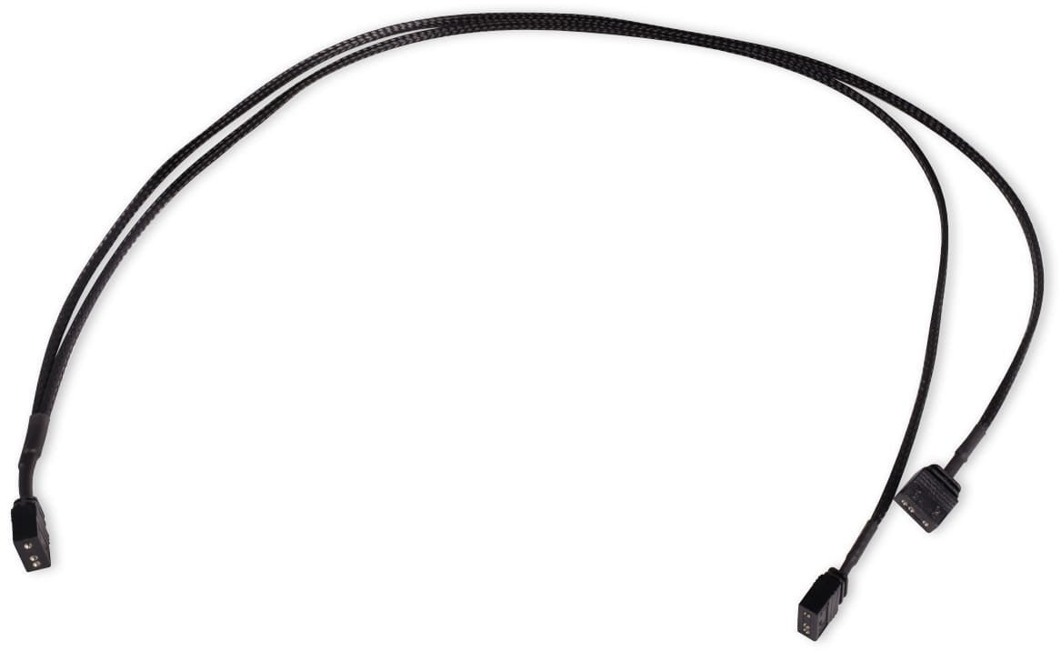 Alphacool Alphacool Y-Splitter aRGB 3-Pin auf 2x 3-Pin 60cm - schwarz