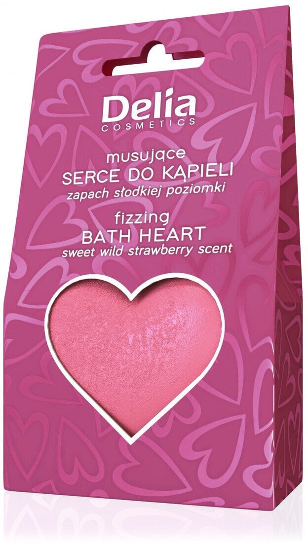 Delia Musujące serce do kąpieli o zapachu Słodkiej Poziomki 100g