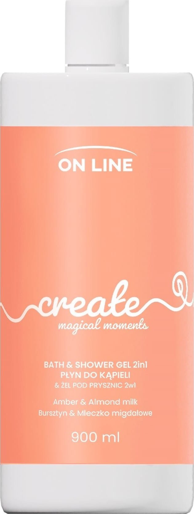 On Line ON LINE Emocje Żel i płyn do kąpieli 2w1 Create 900 ml