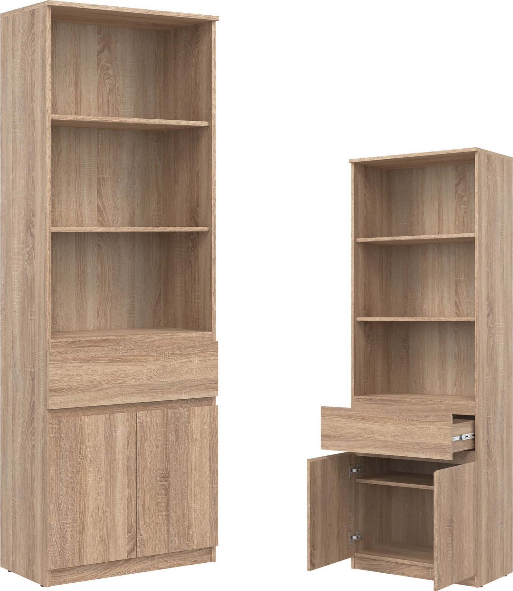 BogFran Szafka szeroka Regał Słupek dąb Sonoma REMI RM09