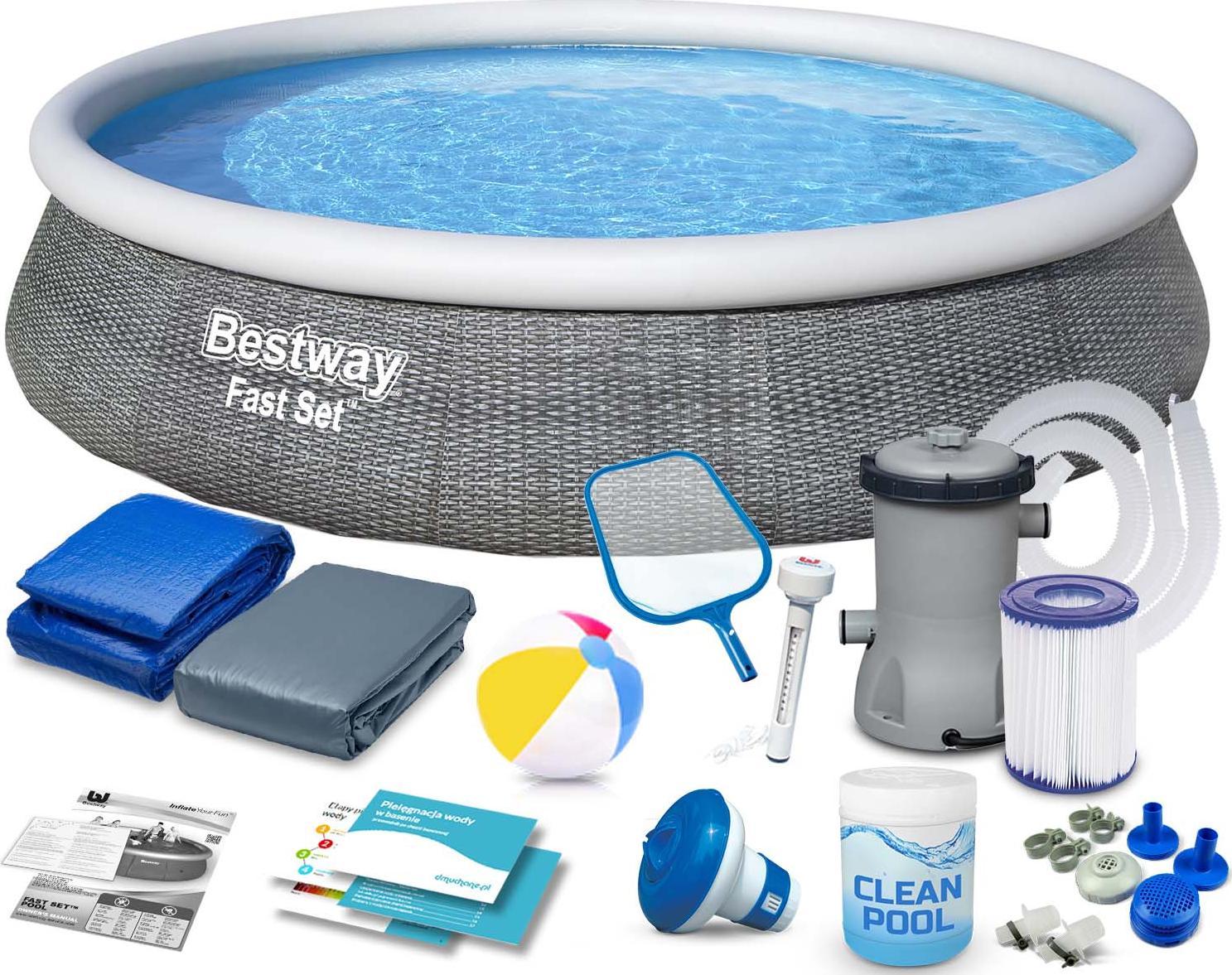 Bestway Basen rozporowy Fast Set 396cm 16w1 (57376)