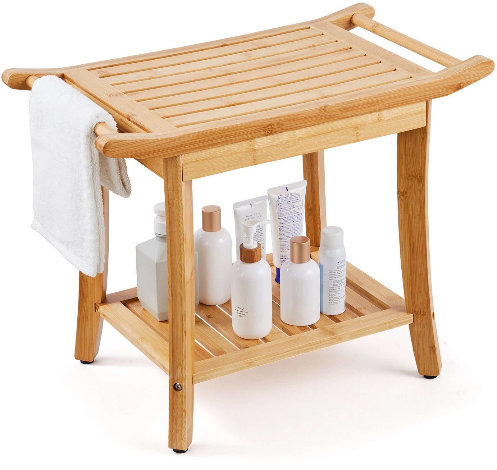 Bambusowa Ławka Łazienkowa