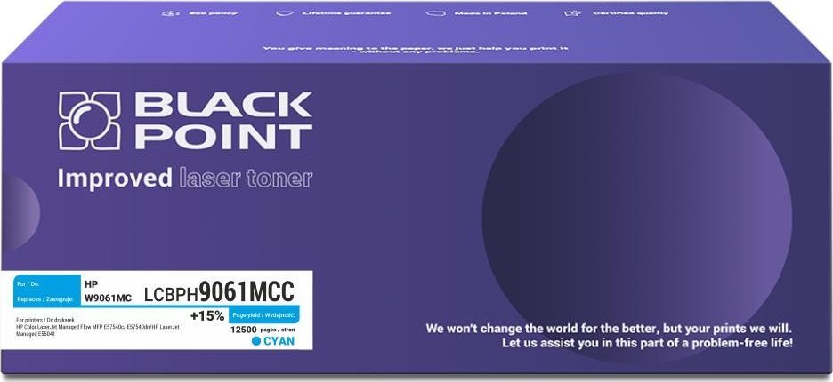 Toner Black Point Toner Black Point LCBPH9061MCC zamiennik HP W9061MC cyan