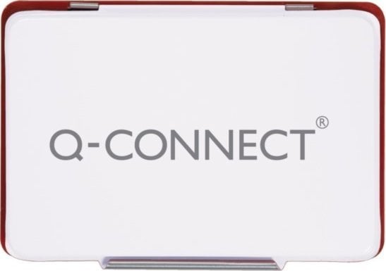 Q-Connect Poduszka do stempli Q-CONNECT, z tuszem, 110x70mm, metalowa, czerwona