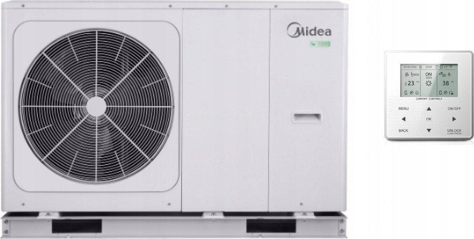 Midea ML Pompa ciepła Midea M-Thermal 12kW typu Monoblok, 3-fazowa R32