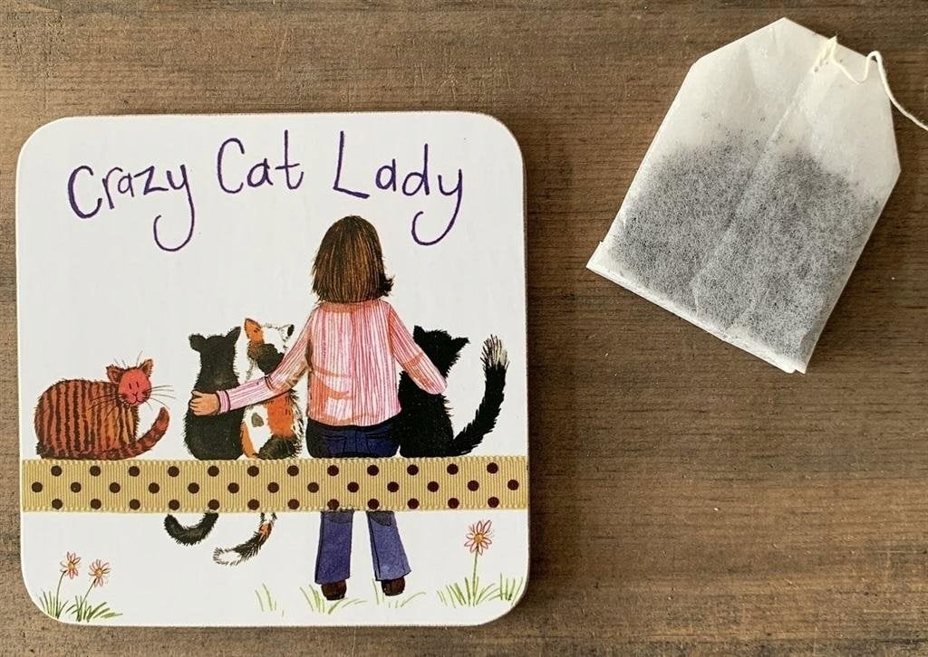 Crocodile Creek Podkładka pod kubek C153 Crazy Cat Lady Kociara