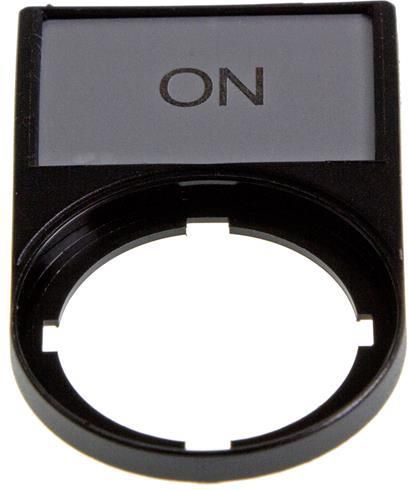 Eaton Tabliczka opisowa ON 50 x 30mm czarna 22mm prostokątna M22S-ST-GB6 (216496)